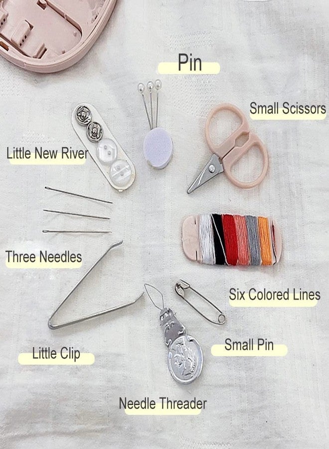 ZEVON Mini Travel Sew Kit Beginner Mini Sewing Box Pocket Folding Sewing Kit, with Sewing Needle, Thread, Cutton, Pin, Scissors, Clip, Needle Threader - 1 Pc - Image 2